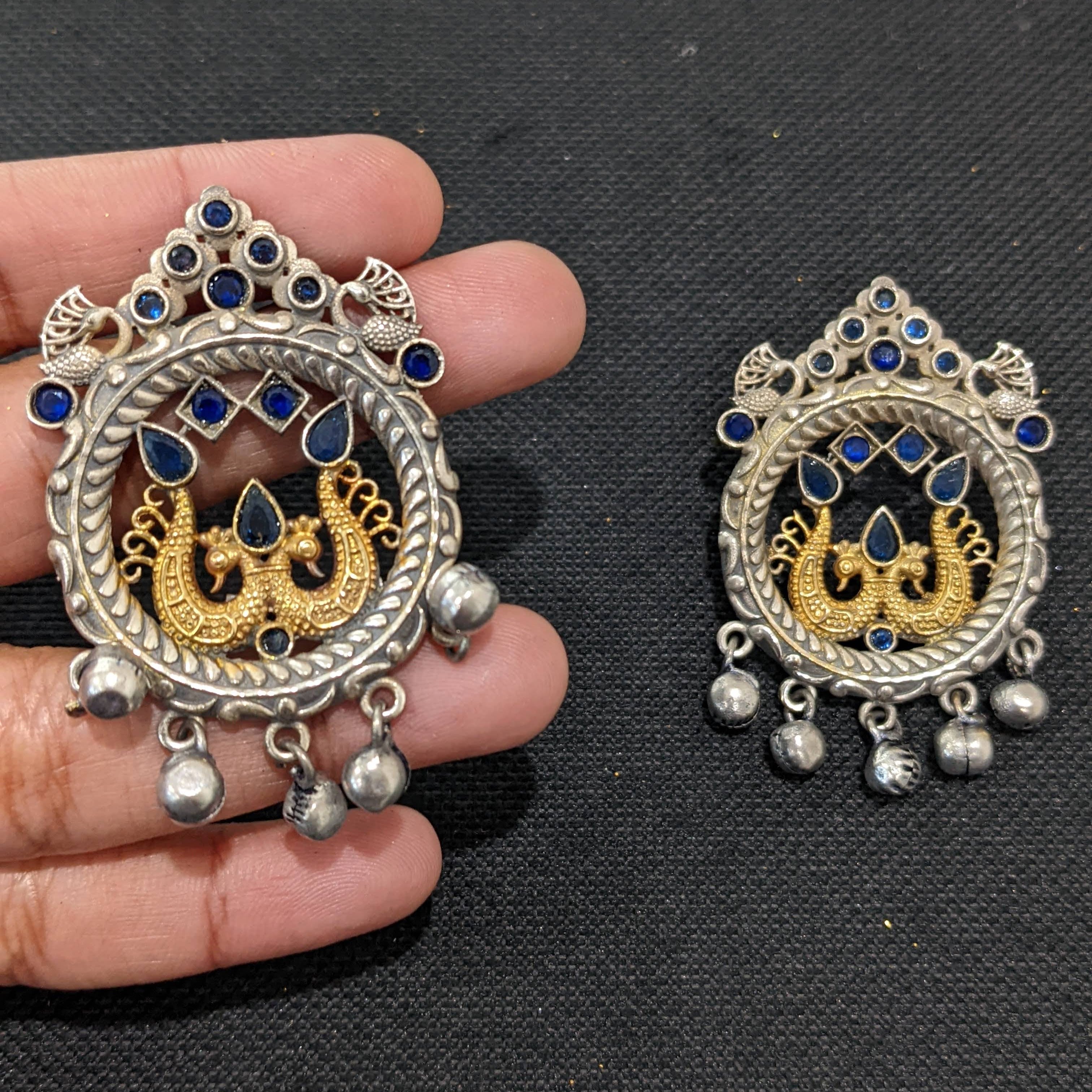 Designer Silver Long Jhumka Earrings With Ear Kaan Jewellery Lightweight  Jhumka Boho Design Indian Earrings Ear Kaan Jewelry for Wedding - Etsy